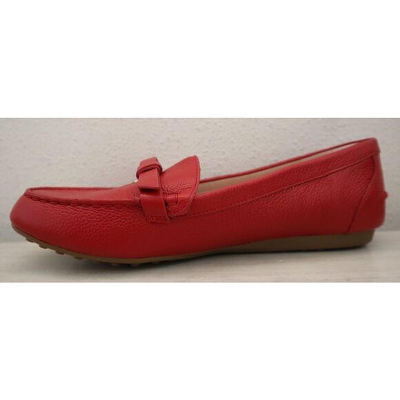 Kate Spade A25/132 Women’s Sz 10B Red Desi Leather Bow Slip-On Loafers - Picture 5 of 12